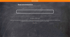 Desktop Screenshot of forum-strassenmusik.de